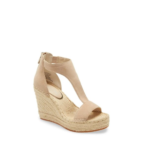 Olivia T Strap Espadrille Wedge Sandals 